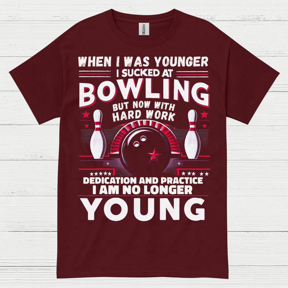 Bowling No Longer Young Funny T Shirt