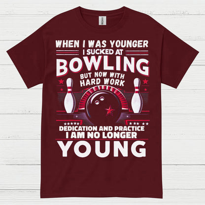 Bowling No Longer Young Funny T Shirt