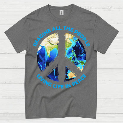 Imagine All The People Living Life In Peace T Shirt