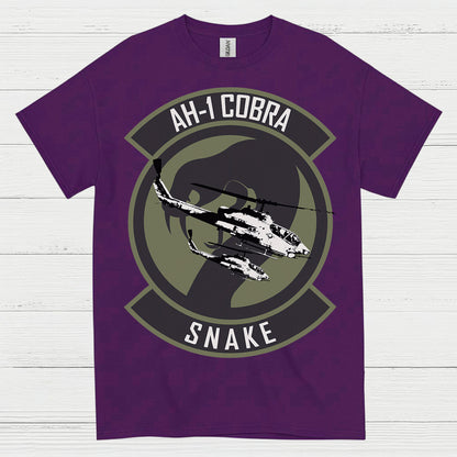 AH-1 Cobra Snake Attack Helicopter T Shirt