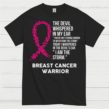 Breast Cancer Warrior Inspirational Quote T Shirt