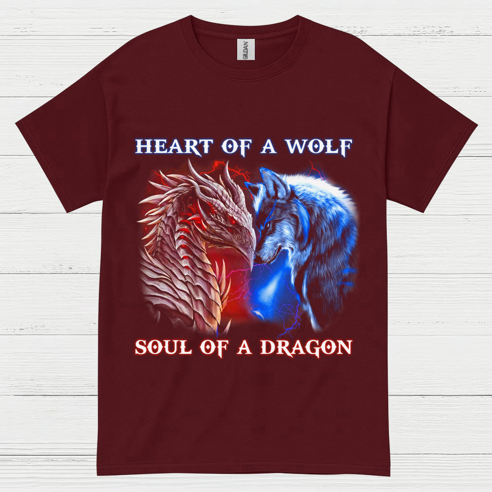 Wolf And Dragon Spirit T Shirt