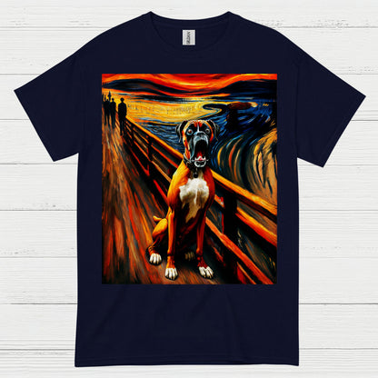 Expression Art Boxer Dog T Shirt