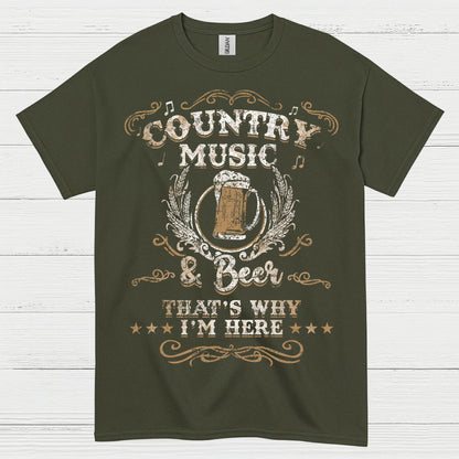 Country Music And Beer T Shirt