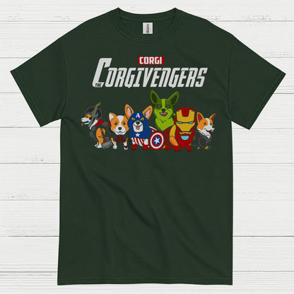 Corgivengers Superhero Corgi T Shirt