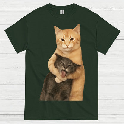 Funny Cat Hug Meme T Shirt