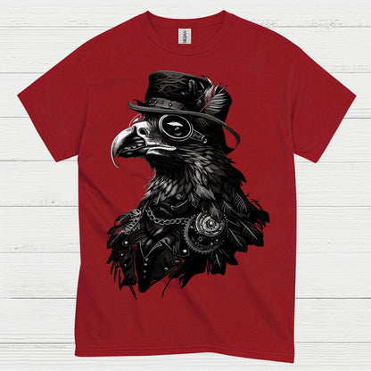 Steampunk Raven Gothic Mechanical Vintage T Shirt