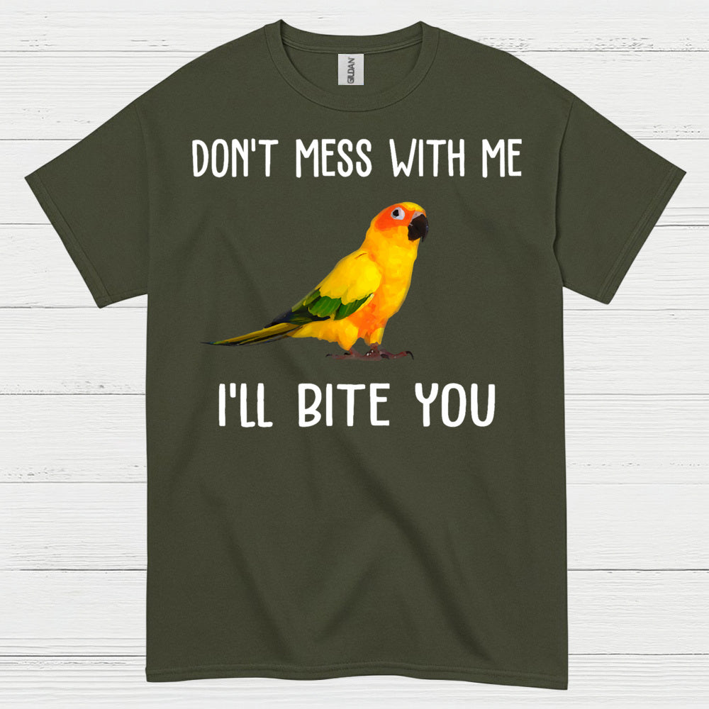 Don’t Mess With Me Funny Parrot T Shirt