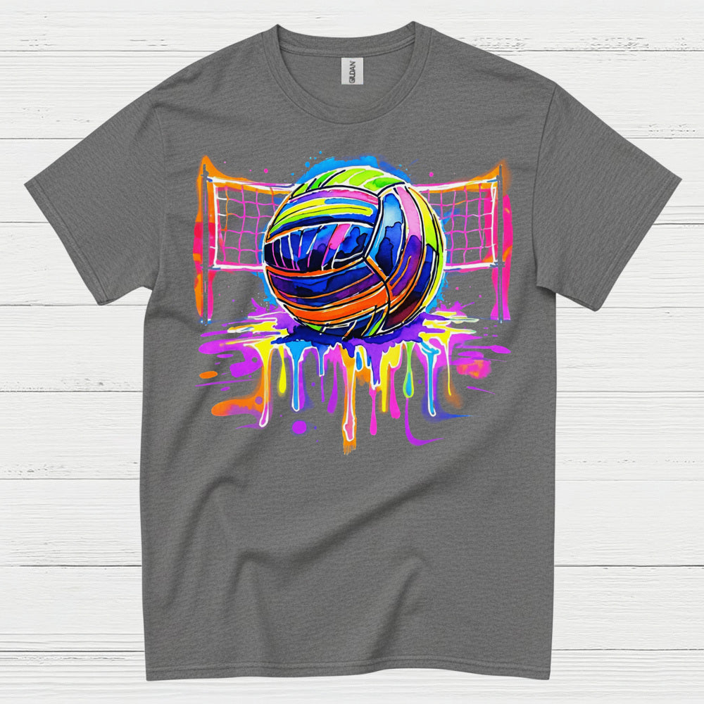Colorful Volleyball Art T Shirt