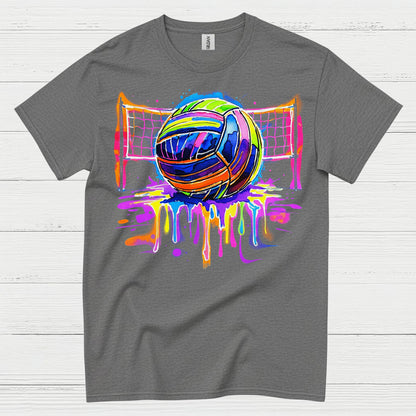Colorful Volleyball Art T Shirt
