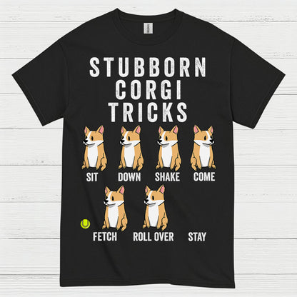 Stubborn Corgi Tricks T Shirt