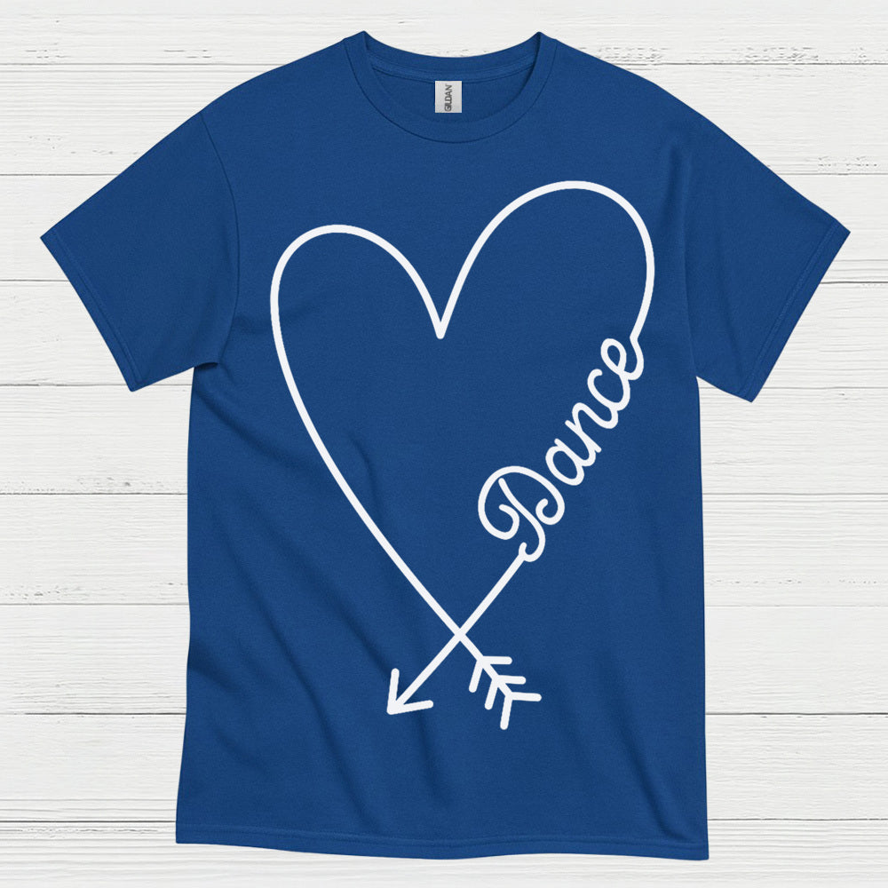 Love Dance Heart Simple T Shirt