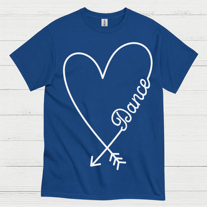 Love Dance Heart Simple T Shirt