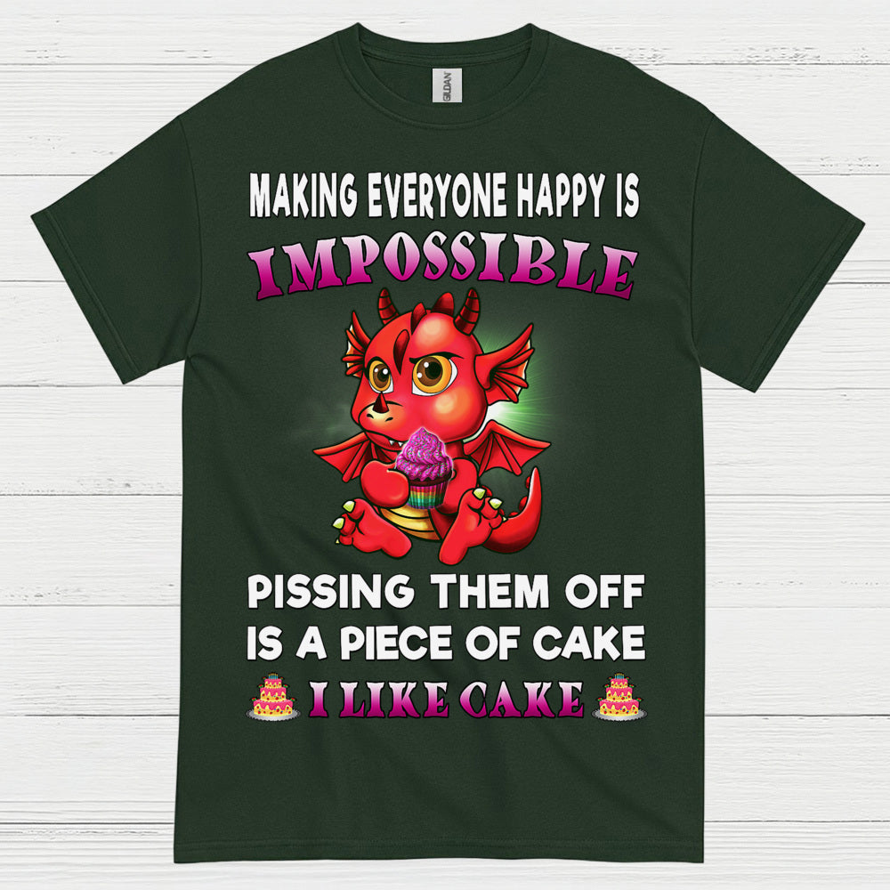 Funny Cake Dragon T Shirt