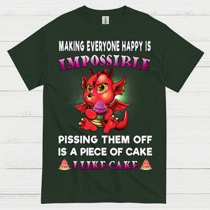 Funny Cake Dragon T Shirt