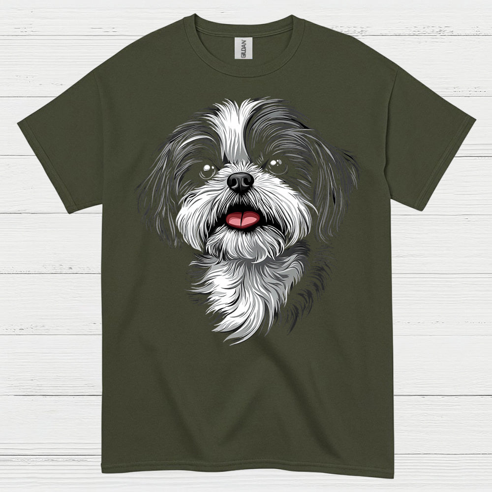 Cute Shih Tzu Portrait Graphic T Shirt