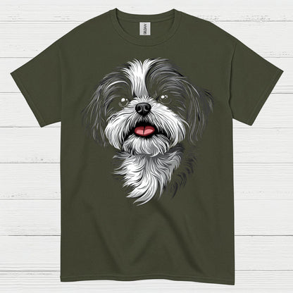 Cute Shih Tzu Portrait Graphic T Shirt