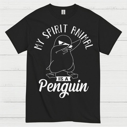 My Spirit Animal Is A Penguin Quote T Shirt