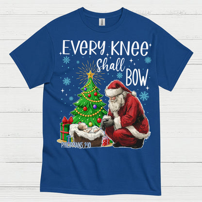 Every Knee Shall Bow Christmas Christian T Shirt
