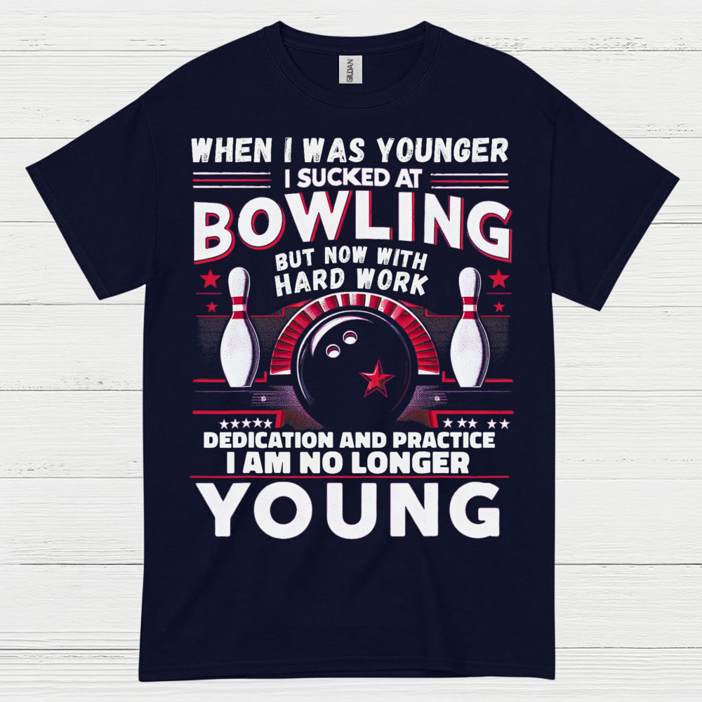 Bowling No Longer Young Funny T Shirt