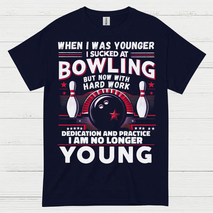 Bowling No Longer Young Funny T Shirt
