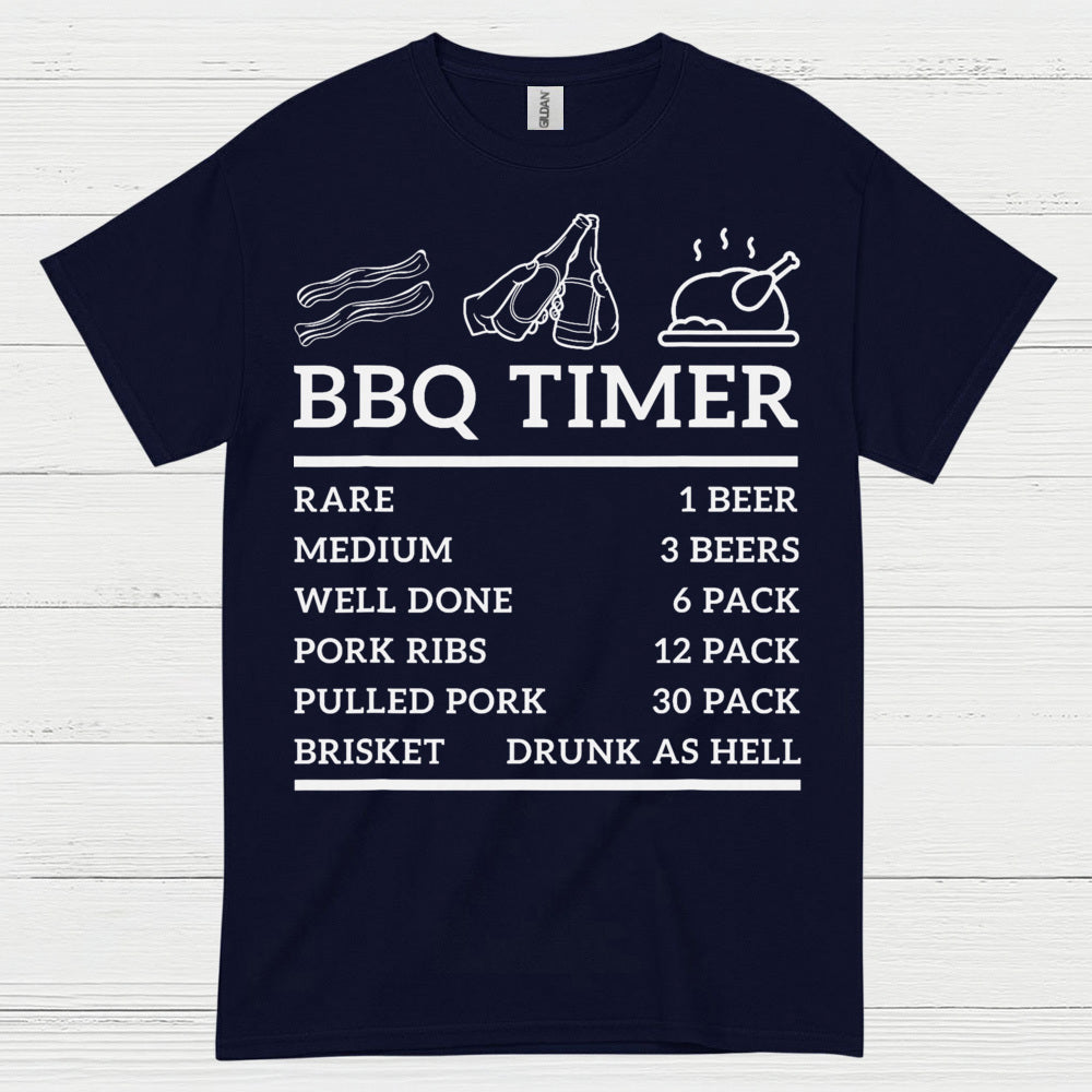 BBQ Timer Funny Beer T Shirt