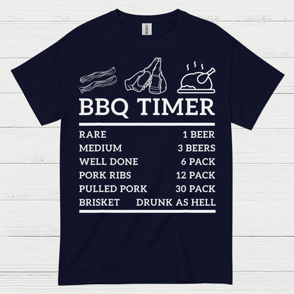 BBQ Timer Funny Beer T Shirt