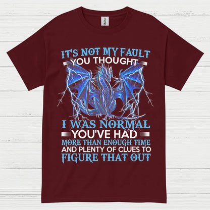 Not My Fault You Thought I Was Normal Dragon T Shirt
