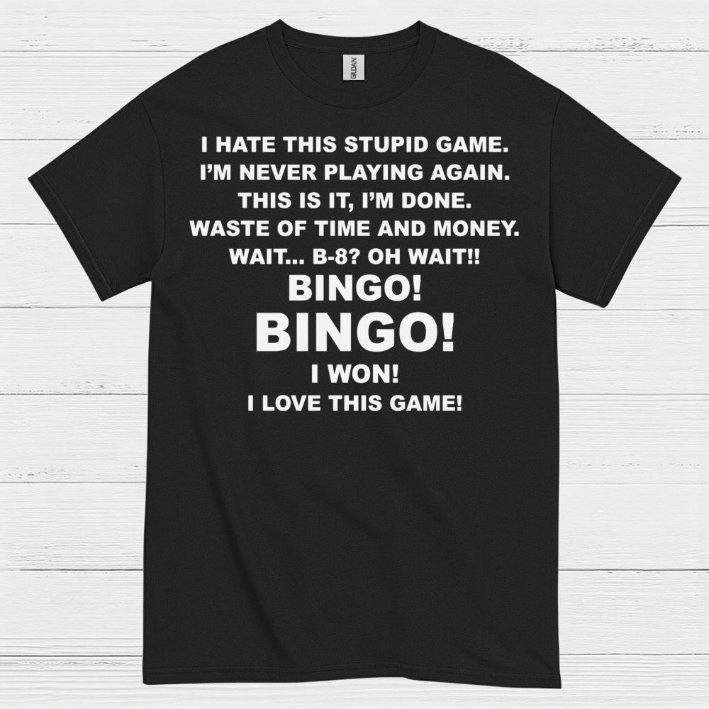 I Hate This Game Bingo Humor T Shirt