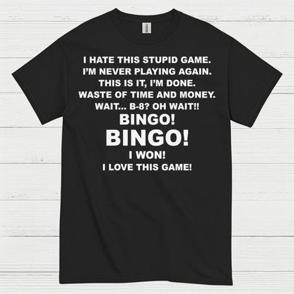 I Hate This Game Bingo Humor T Shirt