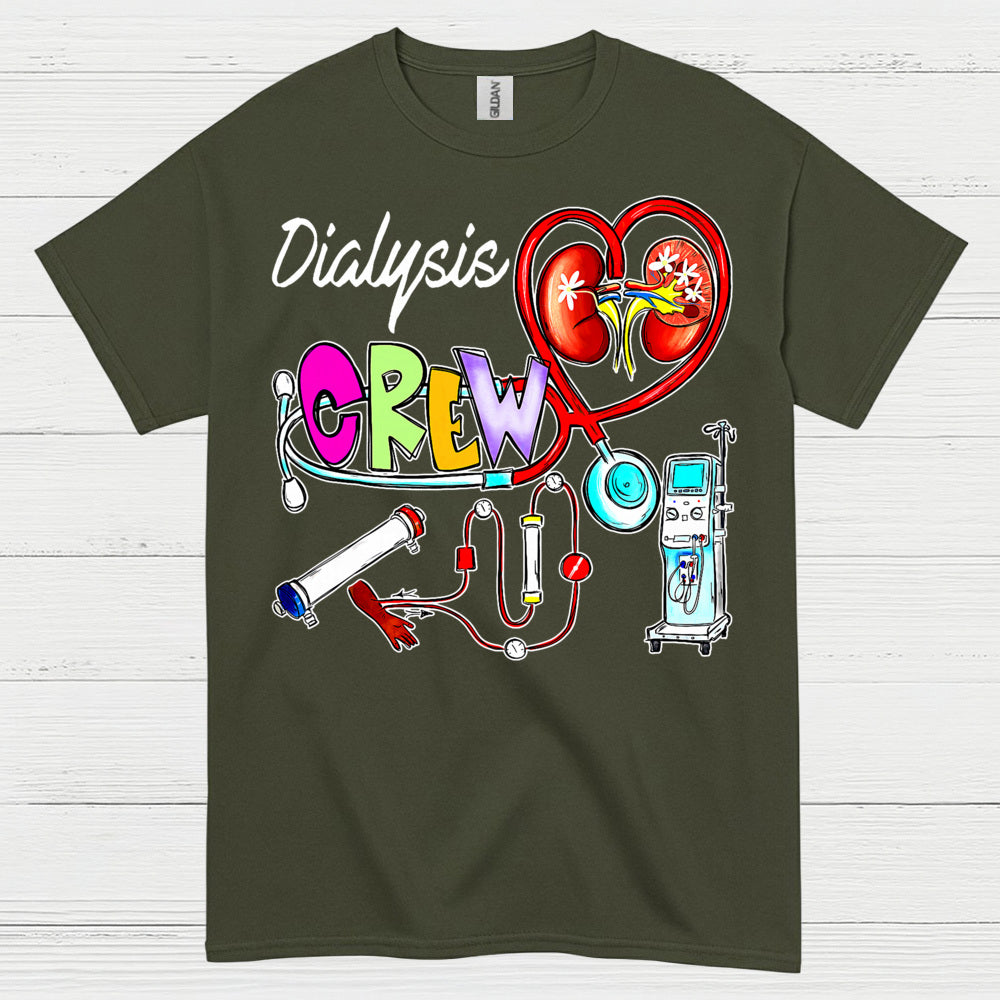 Dialysis Crew Support Awareness T Shirt