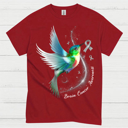 Brain Cancer Awareness Hummingbird T Shirt