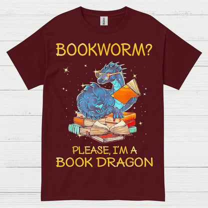 Not a Bookworm Dragon T Shirt