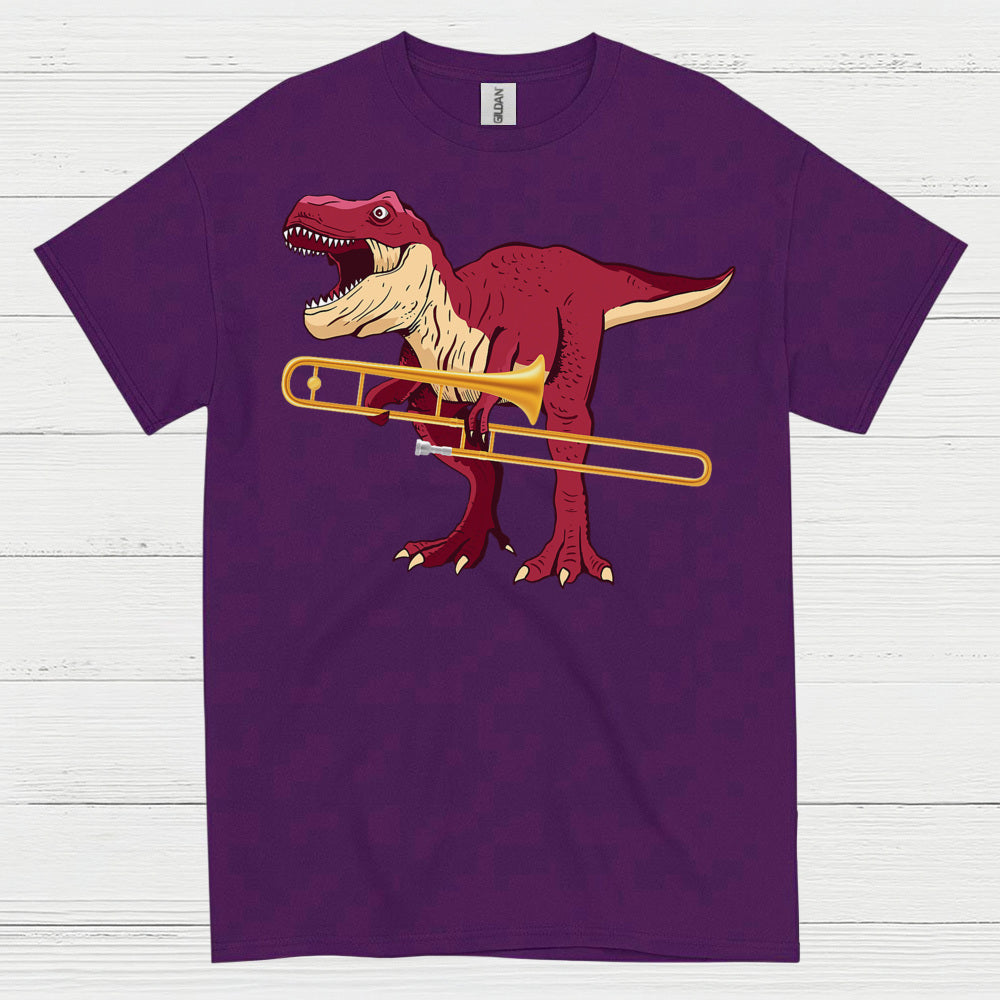 Dinosaur Trombone Player T Shirt