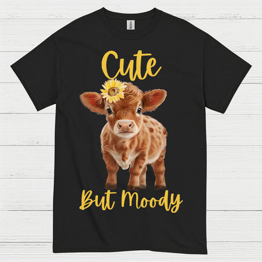 Cute But Moody Cow T Shirt