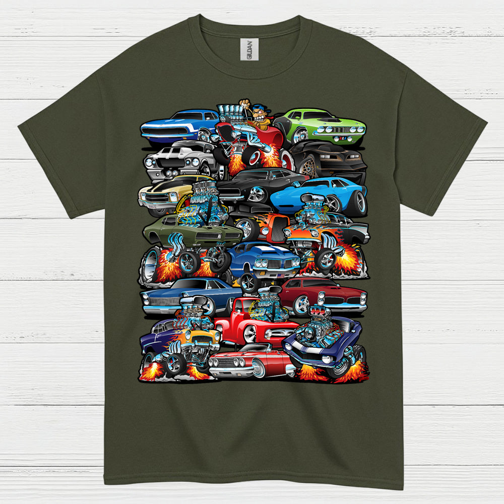 Classic Muscle Cars Collection T Shirt