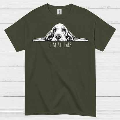 Im All Ears Funny Dog Graphic T Shirt