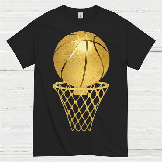 Golden Basketball Hoop T Shirt