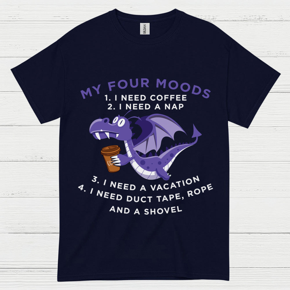 Sarcastic Coffee Dragon T Shirt
