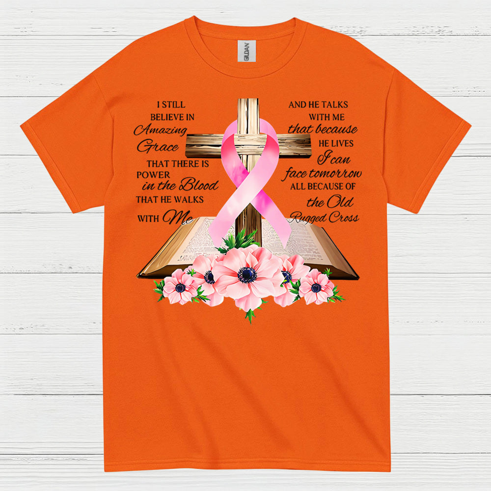 Amazing Grace Breast Cancer Faith T Shirt