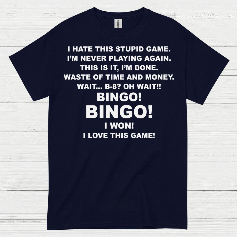 I Hate This Game Bingo Humor T Shirt