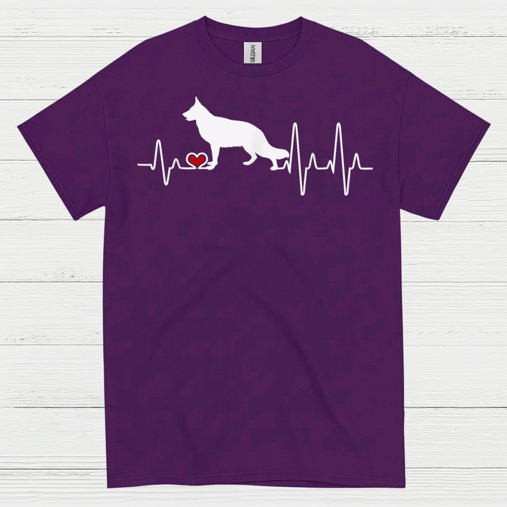 German Shepherd Heartbeat T Shirt