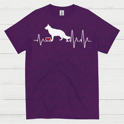 German Shepherd Heartbeat T Shirt
