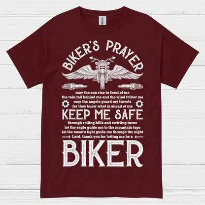 Biker’s Prayer Keep Me Safe T Shirt