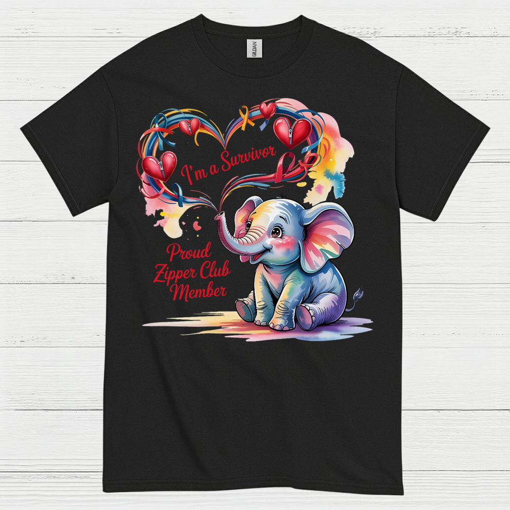 Proud Zipper Club Survivor T Shirt