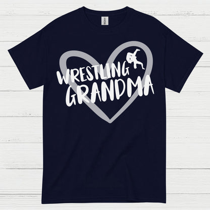 Wrestling Grandma Heart Graphic T Shirt