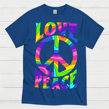 Love Peace Retro Groovy T Shirt