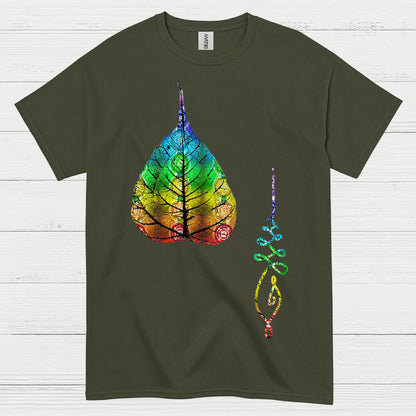 Chakra Leaf Spiritual Energy T Shirt
