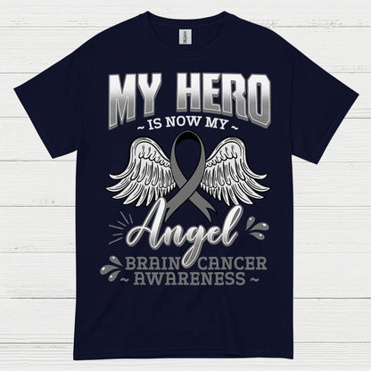 My Hero Is Now My Angel Brain Cancer T Shirt