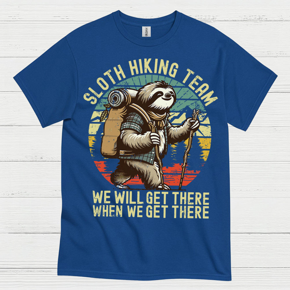 Sloth Hiking Team Adventure Sloth T Shirt